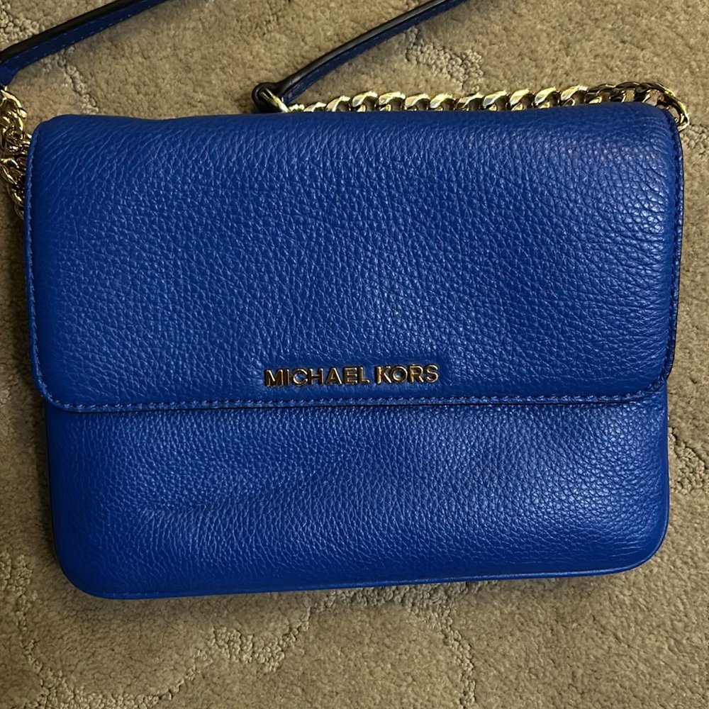 Michael Kors Bedford Pebbled Leather Chain Crossbody
